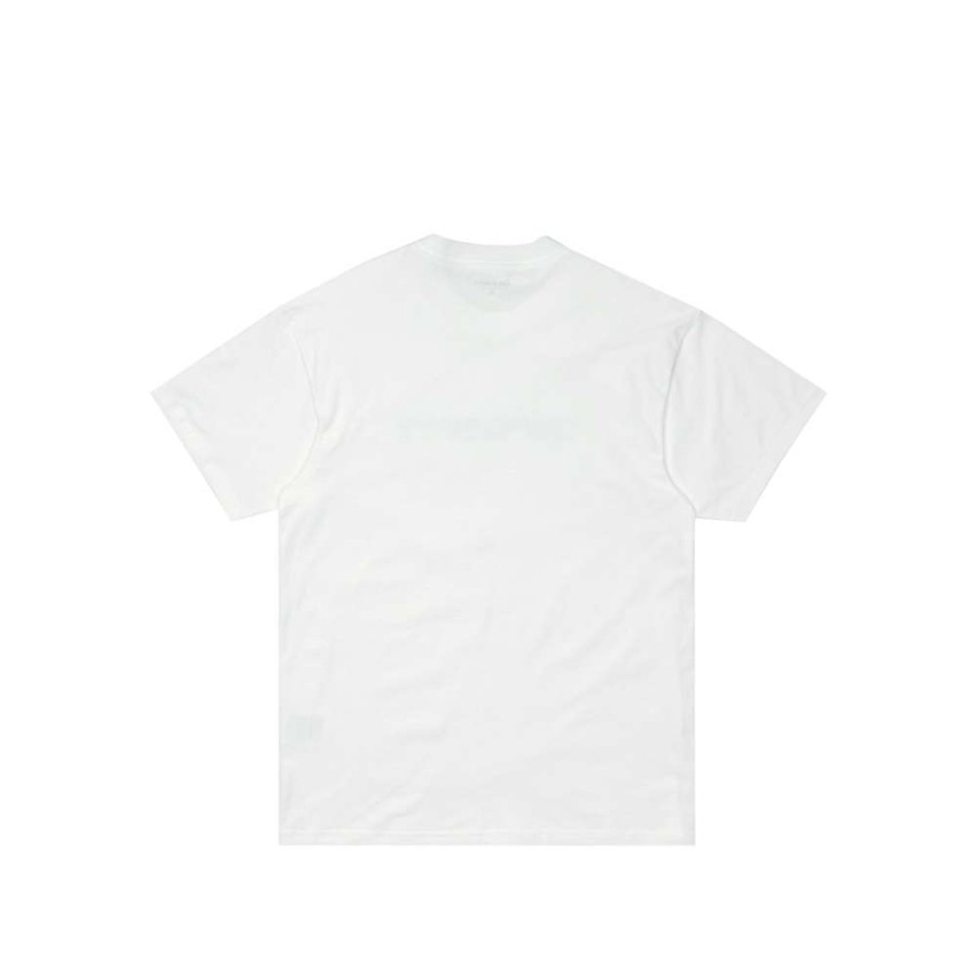 T-Shirts & Polo * | Carhartt Wip Shadow Script T-Shirt White I029012-7 Promotion