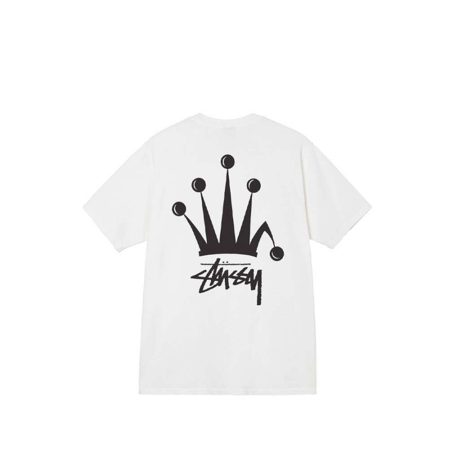 T-Shirts & Polo * | Stussy Regal Crown Tee Natural 1904771 Sale