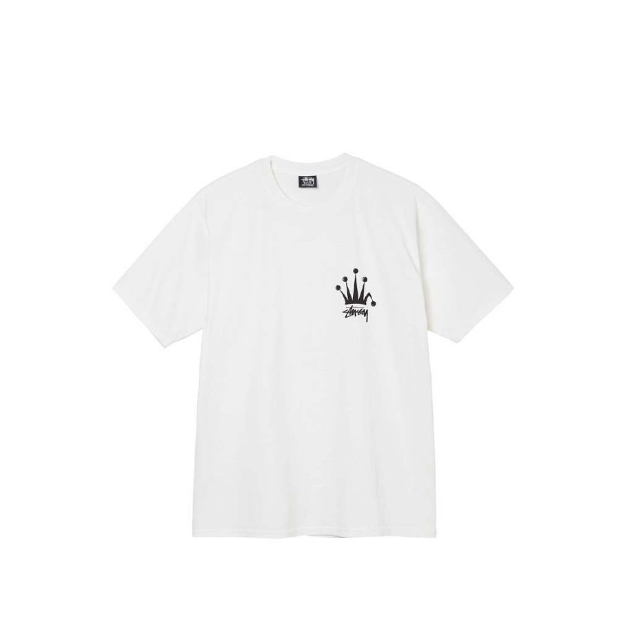 T-Shirts & Polo * | Stussy Regal Crown Tee Natural 1904771 Sale