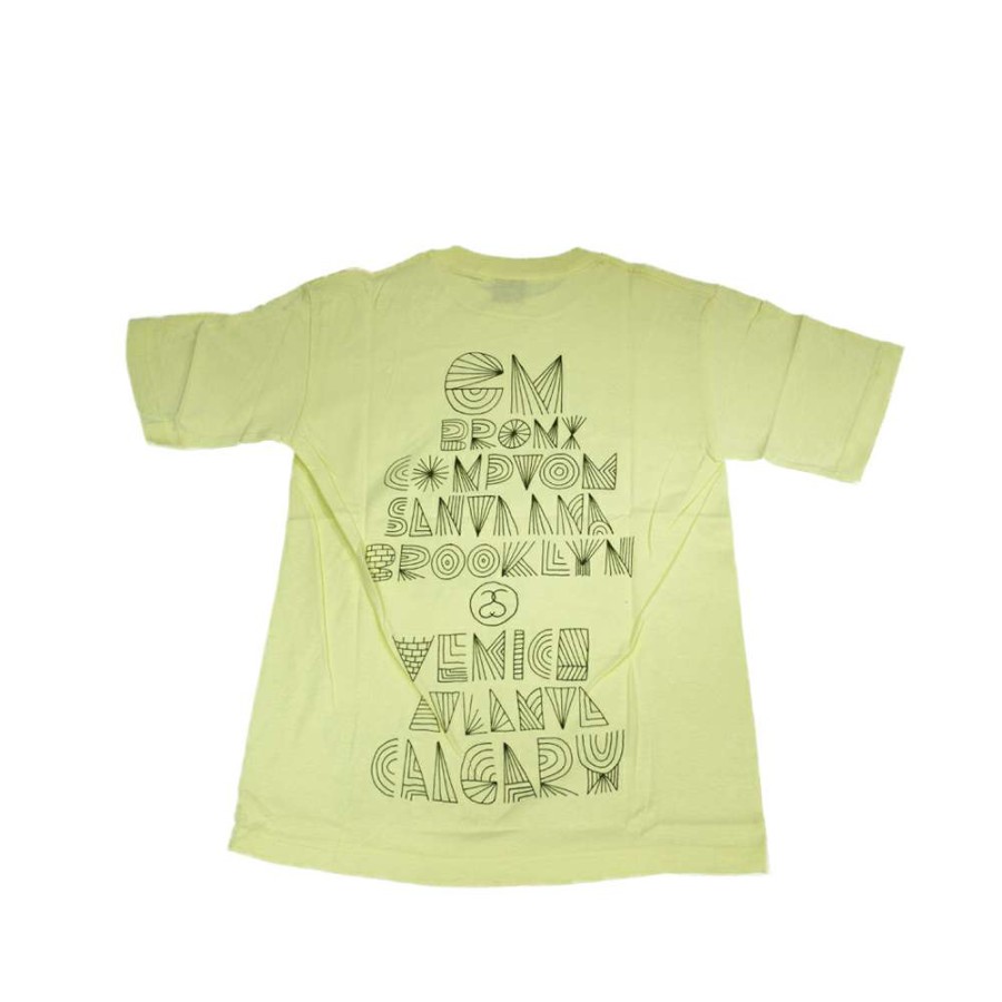 Heritage * | Stussy Yellow Tee World Tour 2006 Geoff Mcfetridge S6Sc1901240 Limited Edition Sale