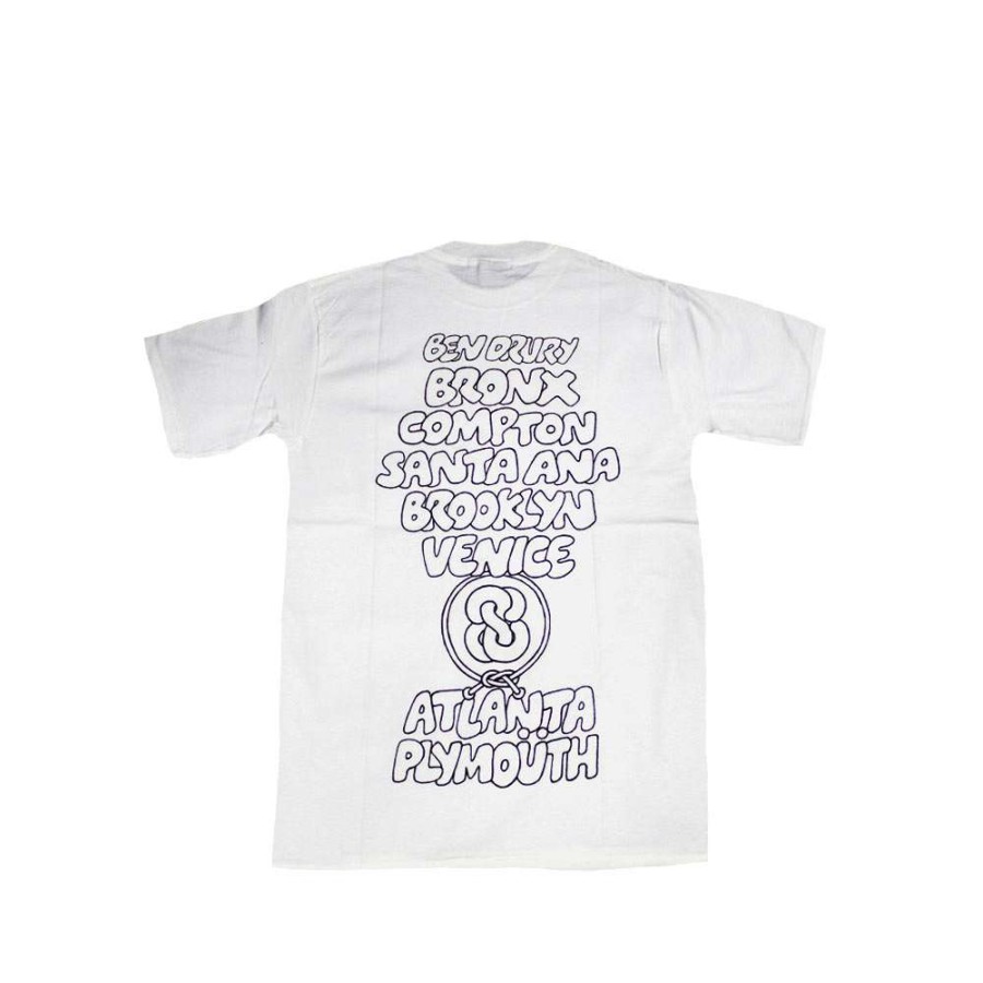 Heritage * | Stussy White Tee World Tour 2006 Ben Drury Limited Edition Sale