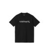 T-Shirts & Polo * | Carhartt Wip S/S Range Script T-Shirt Black I029603-20 Promotion