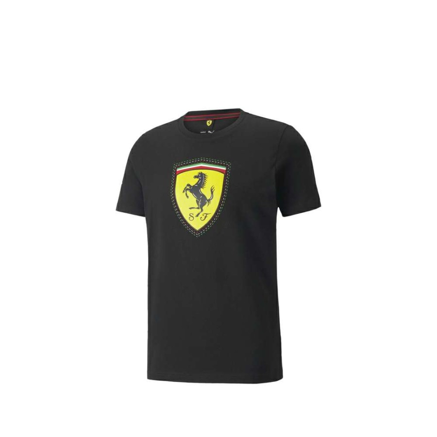 T-Shirts & Polo * | Puma Scuderia Ferrari Race Color Shield T-Shirt Puma Black 533753-01 Sale