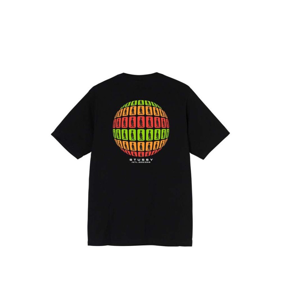 T-Shirts & Polo * | Stussy Stratosphere Tee Black 1904716 Sale