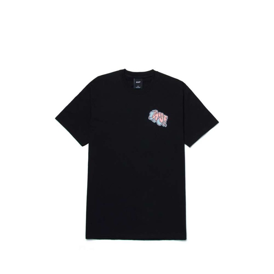 T-Shirts & Polo * | Huf Quake Triple Triangle S/S T-Shirt Black Ts01649 Discount