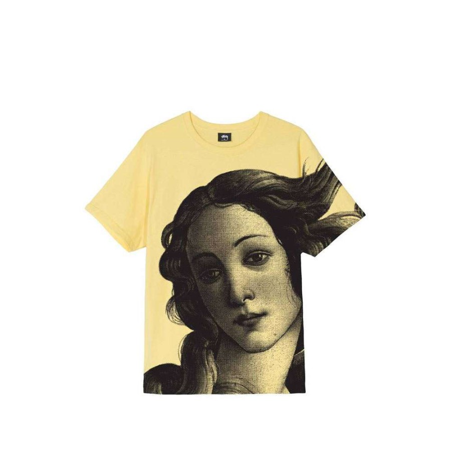 T-Shirts & Polo * | Stussy Venus Tee Yellow 1904551 Discount