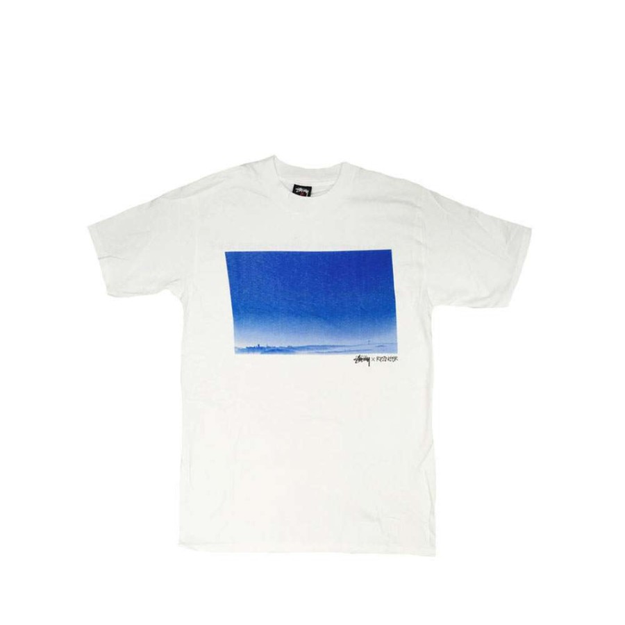 Heritage * | Stussy X Ripzinger White Sc Sf Landscape Tee Limited Edition Fcsc1901976 Promotion