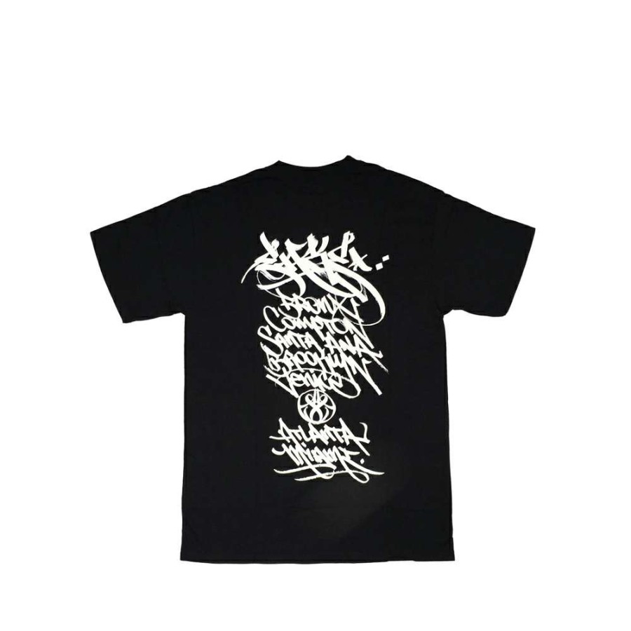 Heritage * | Stussy Black Tee World Tour 2006 Ease Limited Edition Sale