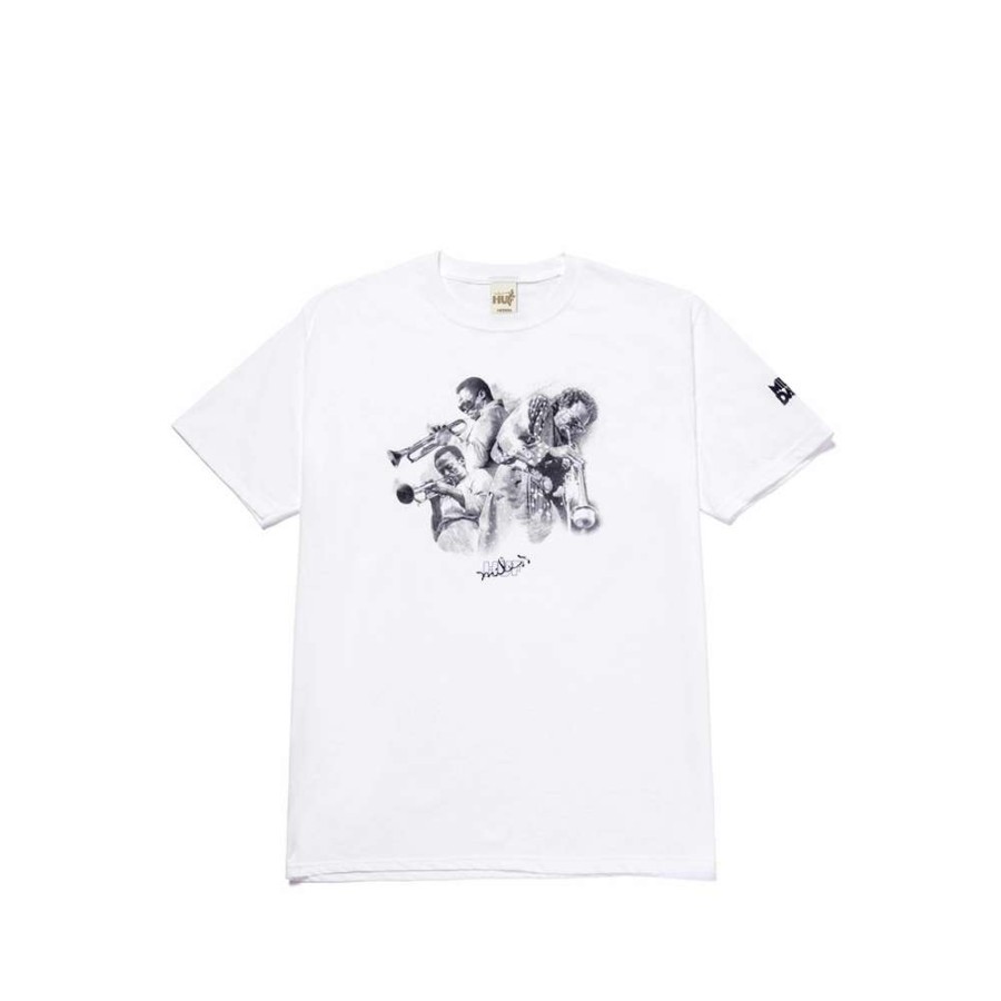 T-Shirts & Polo * | Huf X Miles Davis Directions S/S Tee White Ts01765 Sale