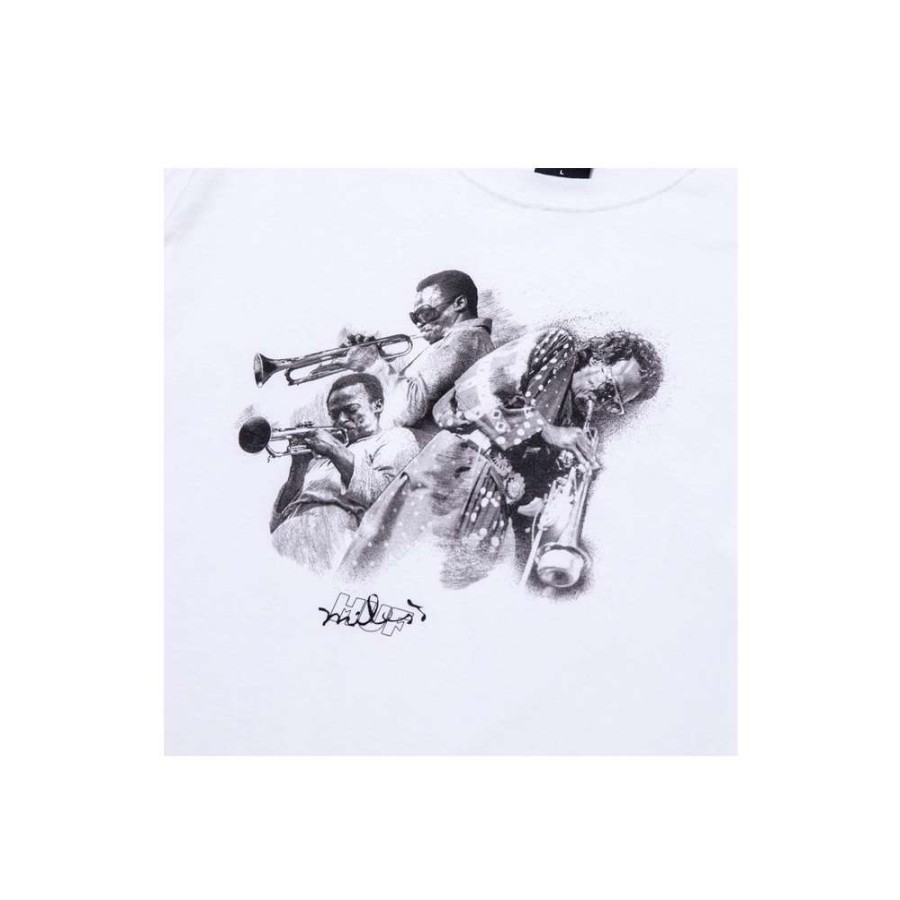 T-Shirts & Polo * | Huf X Miles Davis Directions S/S Tee White Ts01765 Sale