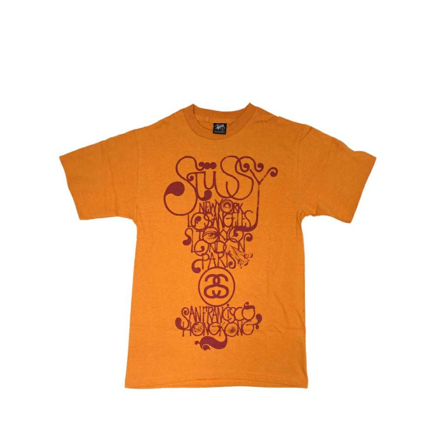 Heritage * | Stussy Orange Tee World Tour 2006 Brent Rollins S6Sc1901241 Limited Edition Sale