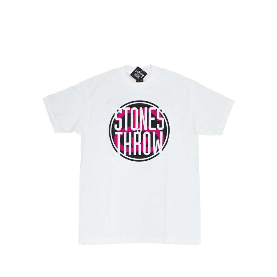 Heritage * | Stussy Customade Stones Throw Logo White Tee Limited Edition Sdsc3902004 Sale