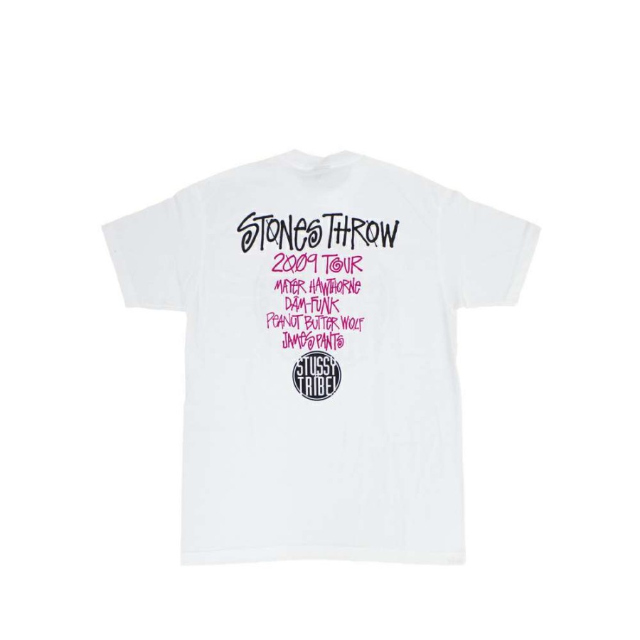 Heritage * | Stussy Customade Stones Throw Logo White Tee Limited Edition Sdsc3902004 Sale