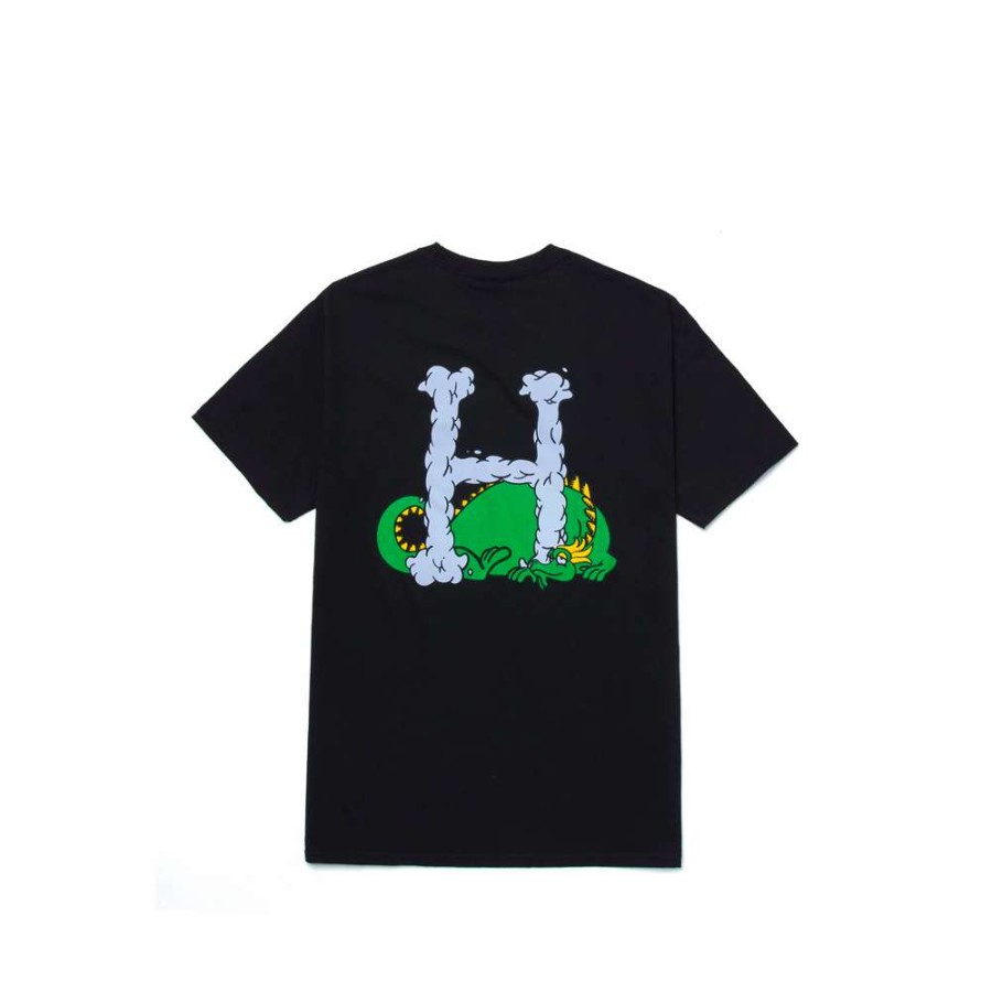 T-Shirts & Polo * | Huf Magic Dragon H S/S T-Shirt Black Ts01650 Discount