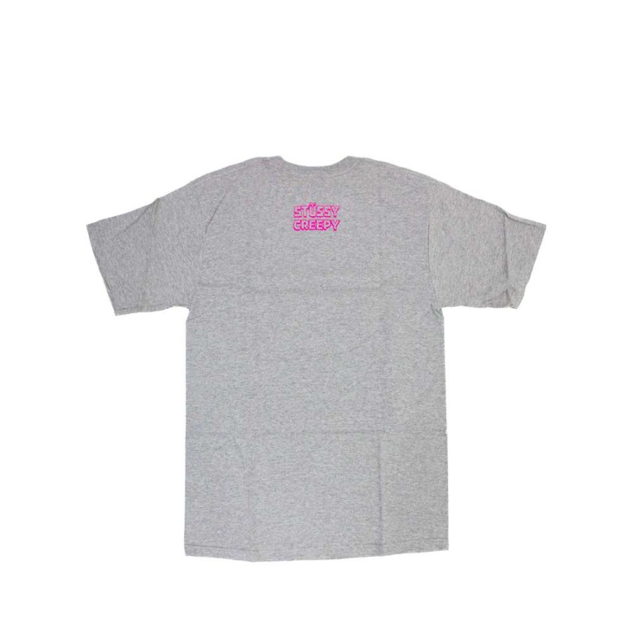 Heritage * | Stussy Customade X Creepy Give Bumbs Charcoal Tee Limited Edition Ffsc3902218 Discount