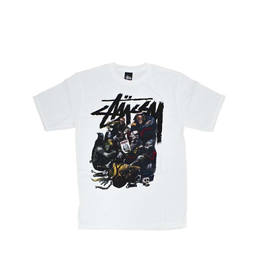 Heritage * | Stussy Customade X Creepy Group White Tee Limited Edition Ffsc3902217 Promotion