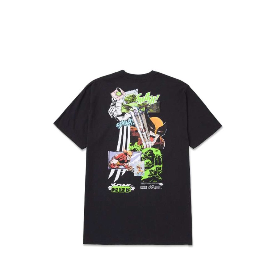 T-Shirts & Polo * | Huf Smash Up S/S T-Shirt Black Ts01896 Promotion