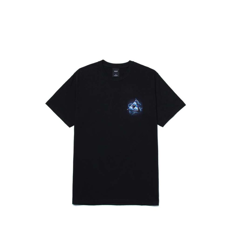 T-Shirts & Polo * | Huf Storm Triple Triangle S/S T-Shirt Black Ts01661 Discount