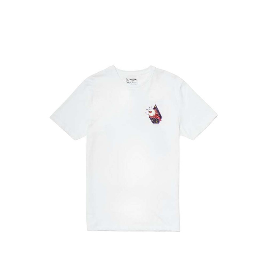 T-Shirts & Polo * | Volcom Freak City Fa Ss T-Shirt White A5212108 Discount