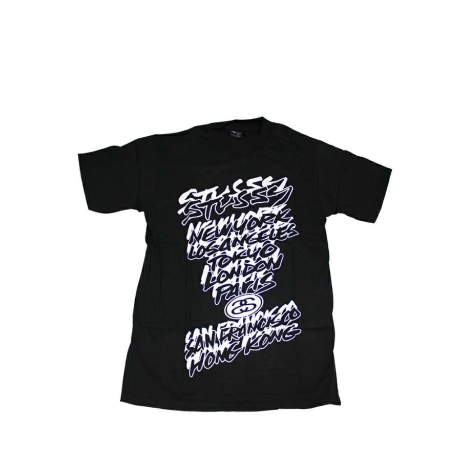 Heritage * | Stussy Black Tee World Tour 2006 Jim Phillips Limited Edition Discount