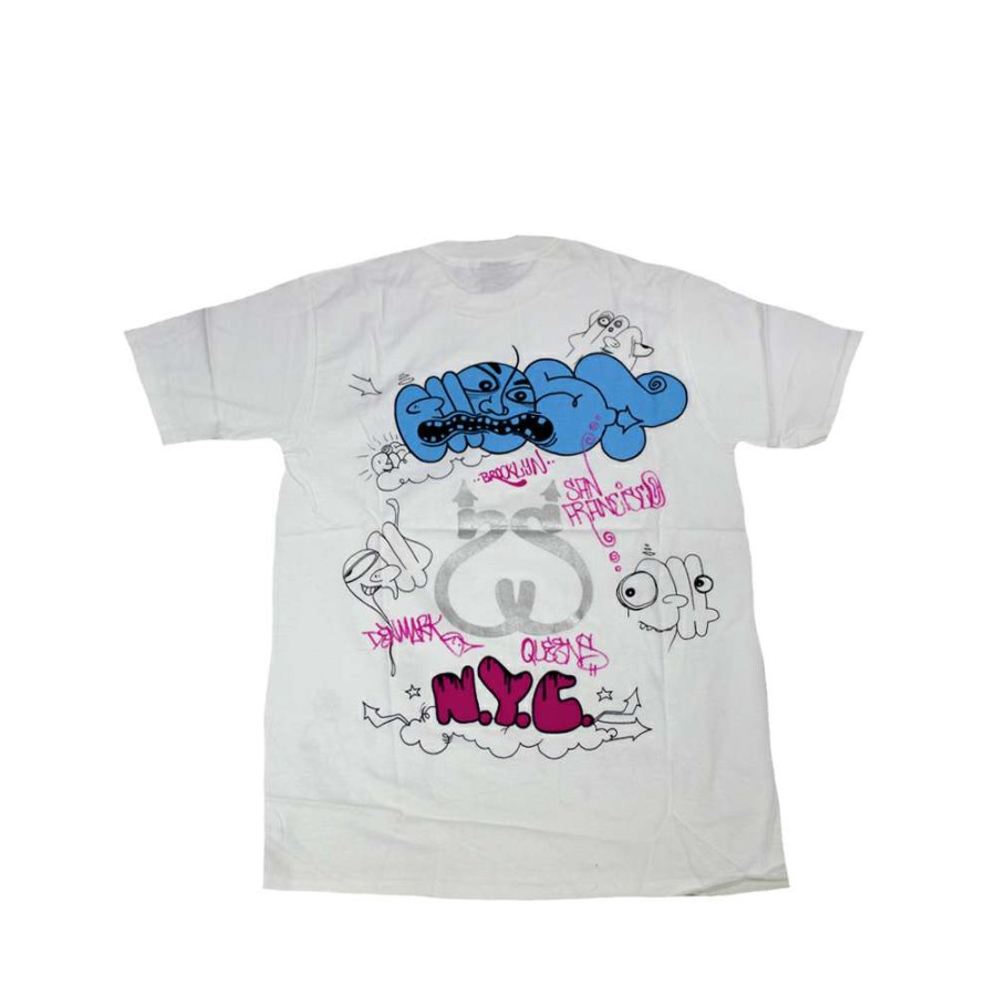 Heritage * | Stussy White Tee World Tour 2006 Ghost S6Sc1901249 Limited Edition Promotion