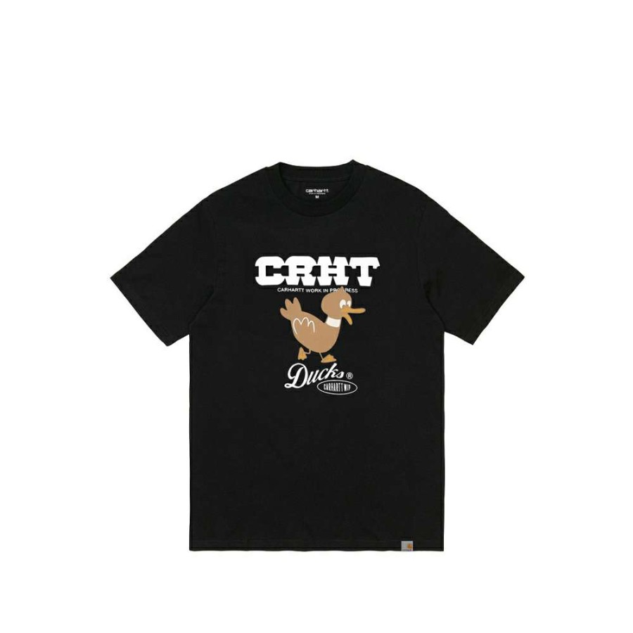 T-Shirts & Polo * | Carhartt Wip S/S Crht Ducks T-Shirt Black I030207-20 Discount