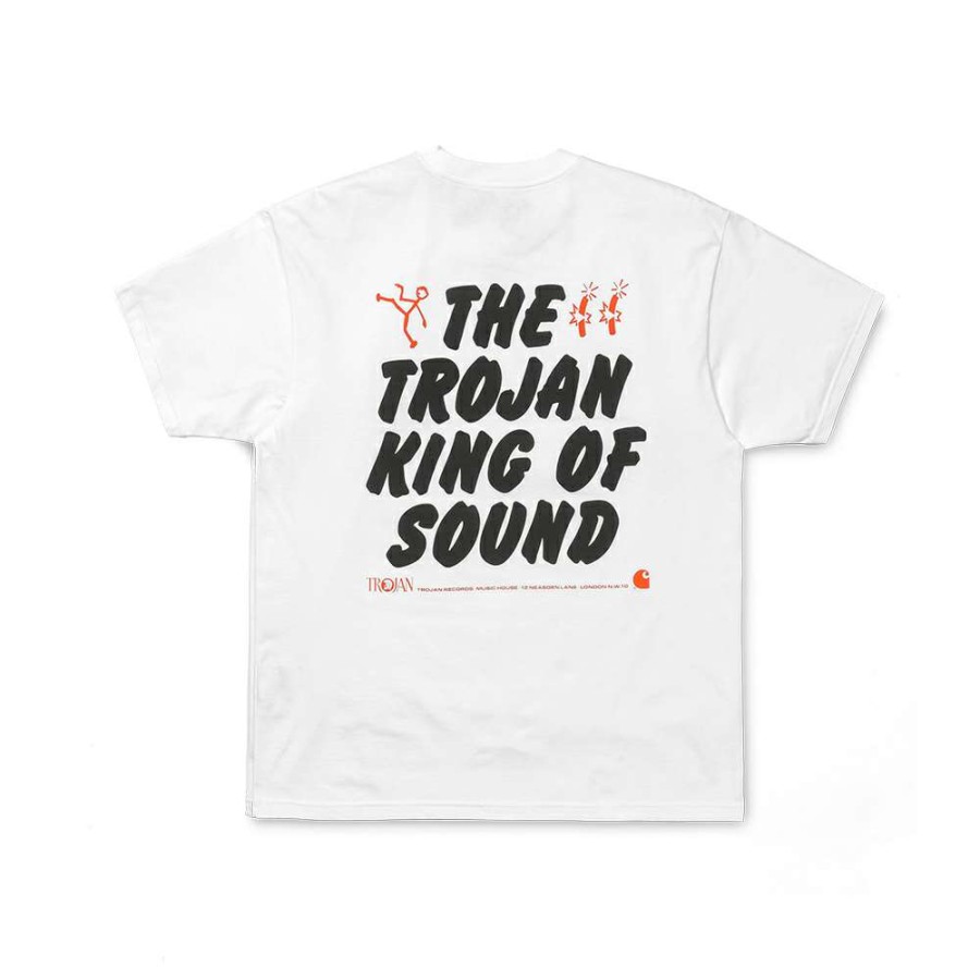 Heritage * | Carhartt Wip X Trojan King Of Sound T-Shirt White Promotion