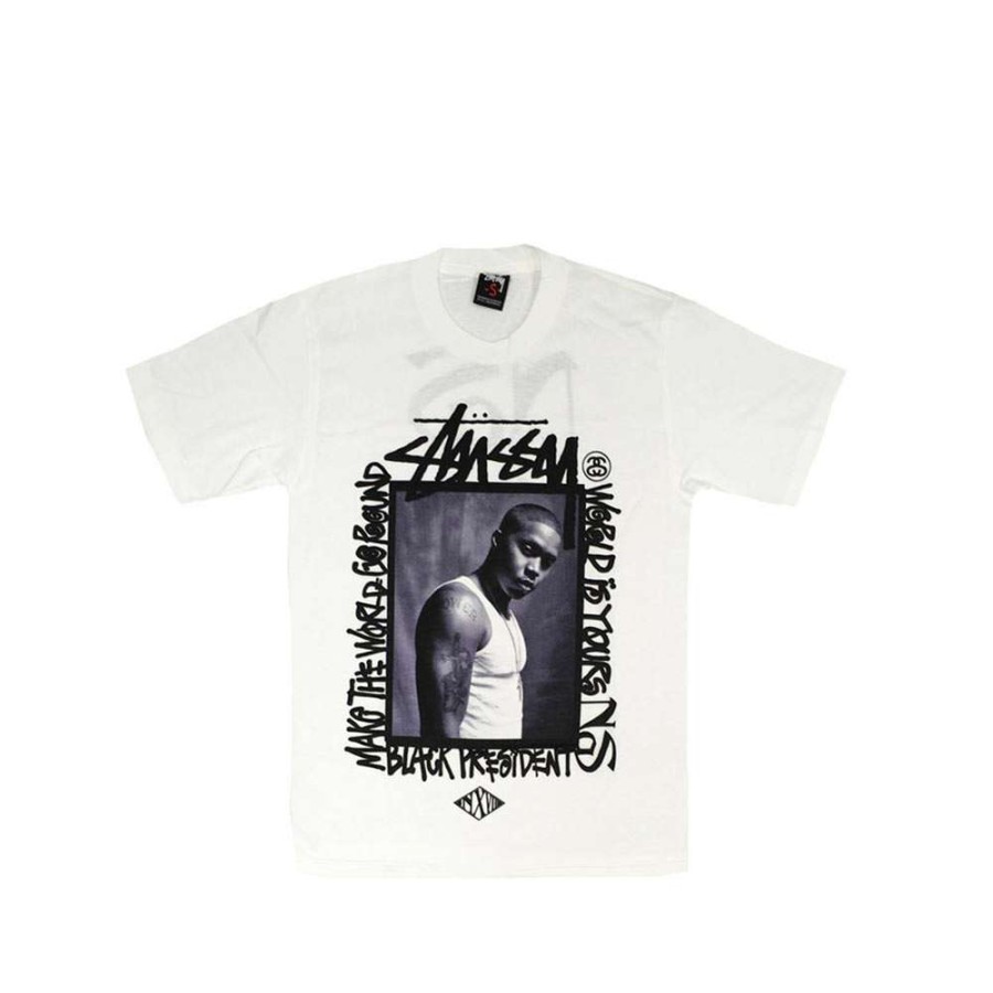 Heritage * | Stussy X Nas White Face Tee Limited Edition Sdsc1902155 Sale