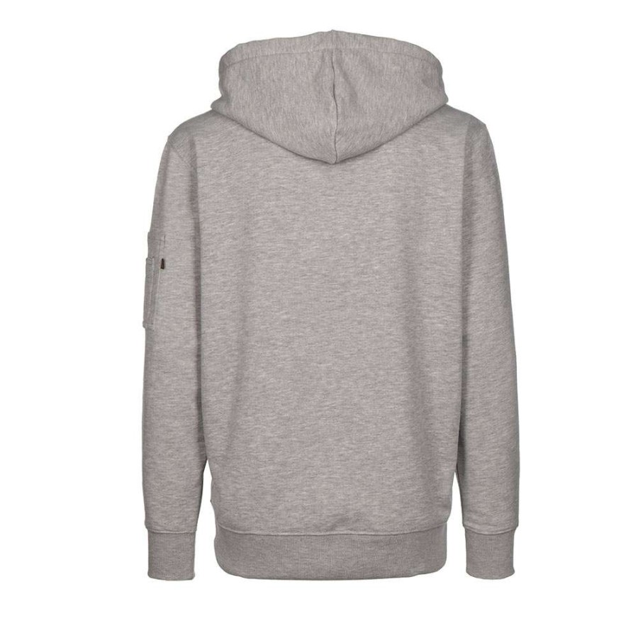 T-Shirts & Polo * | Alpha Industries Mars Neon Hoody Grey Heather 126332-17 Sale