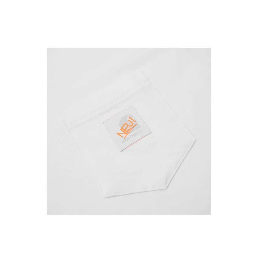 Heritage * | Carhartt Wip X Neu! S/S Neu! Pocket T-Shirt White I024759-4 Sale