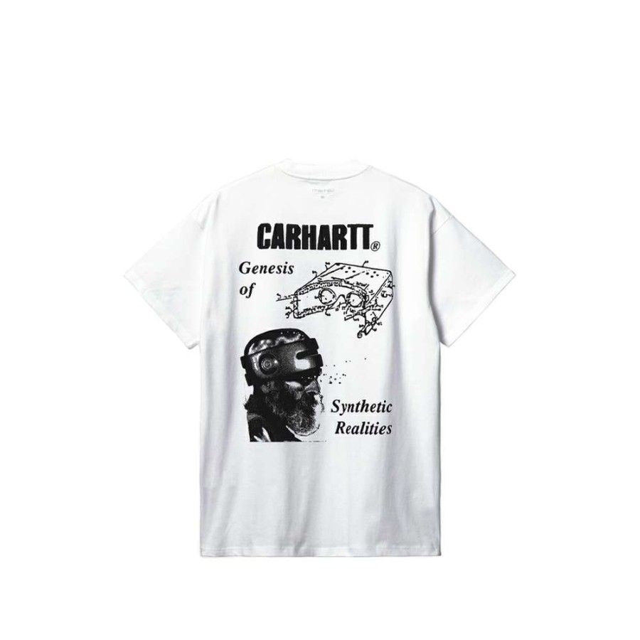 T-Shirts & Polo * | Carhartt Wip S/S Synthetic Realities T-S T-Shirt White/Black I029980-4 Sale