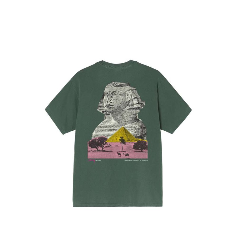 T-Shirts & Polo * | Stussy Sphinx Tee Pine 1904752 Sale