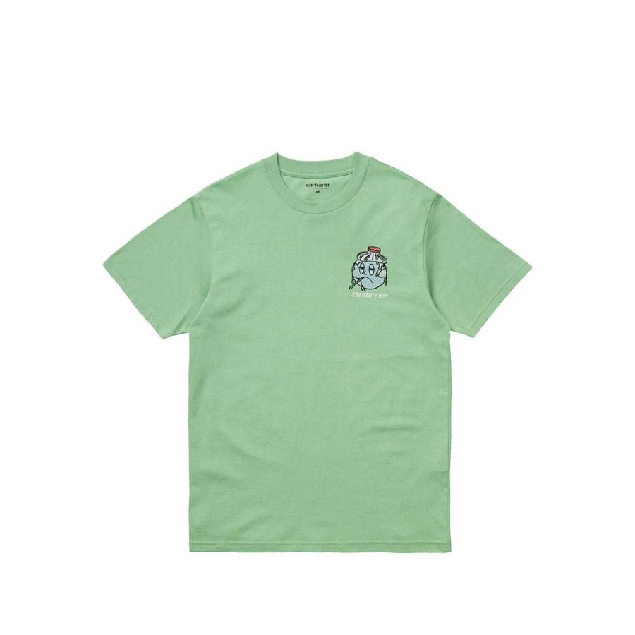 T-Shirts & Polo * | Carhartt Wip S/S Ill World T-Shirt Mineral Green I029058-14 Sale