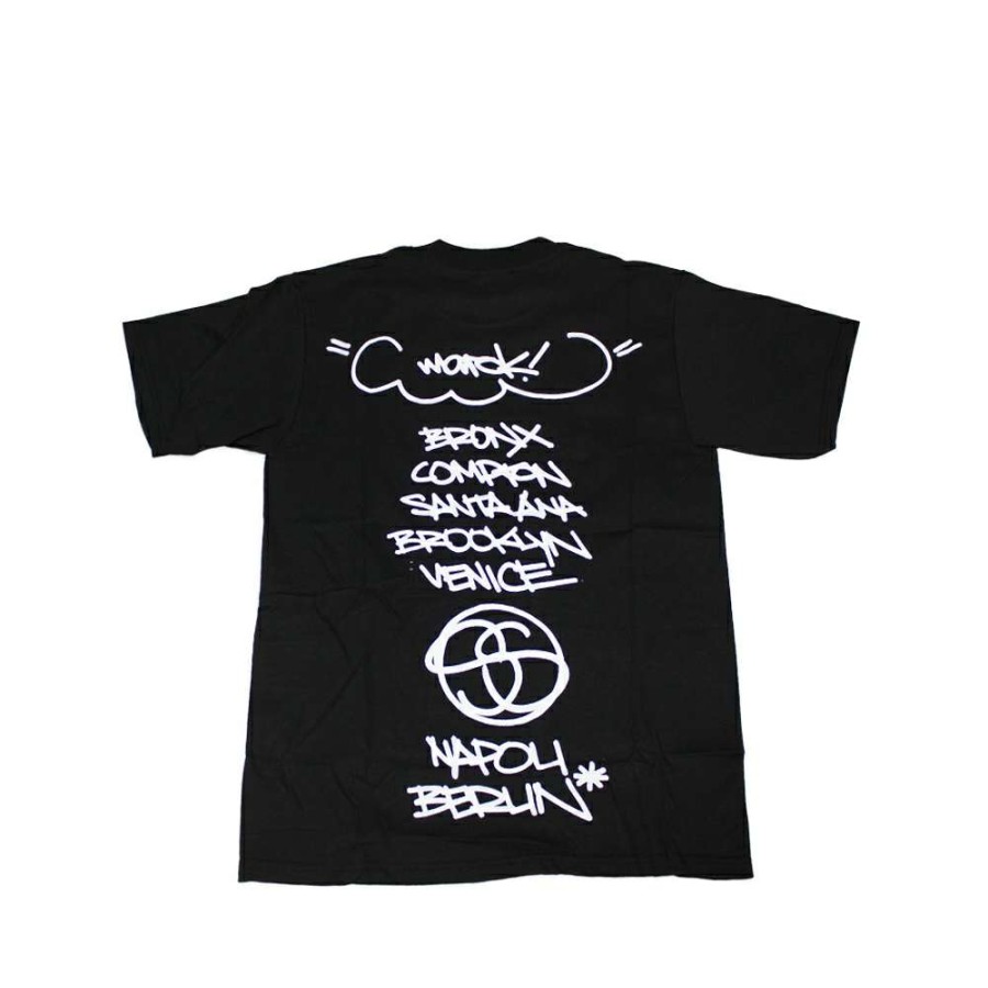 Heritage * | Stussy Black Tee World Tour 2006 Marok Limited Edition Discount