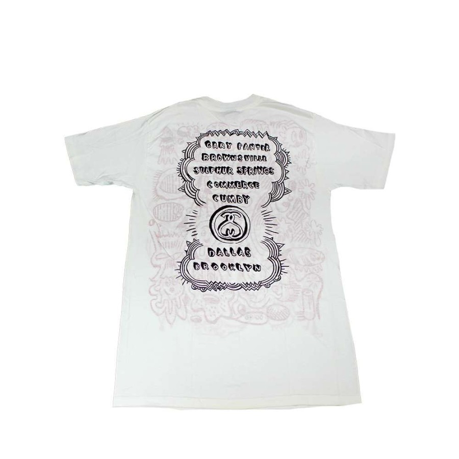 Heritage * | Stussy White Tee World Tour 2006 Gary Panter Limited Edition Promotion