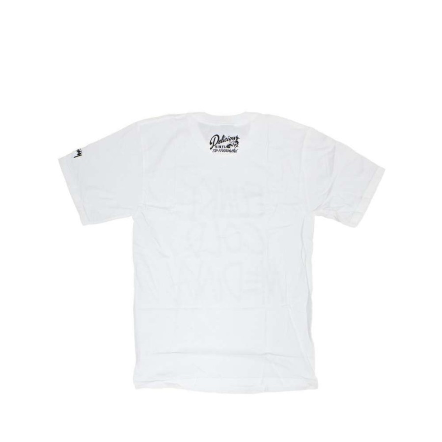 Heritage * | Stussy X Delicious Vinyl Funky Cold Medina White Tee Limited Edition 3902369 Promotion