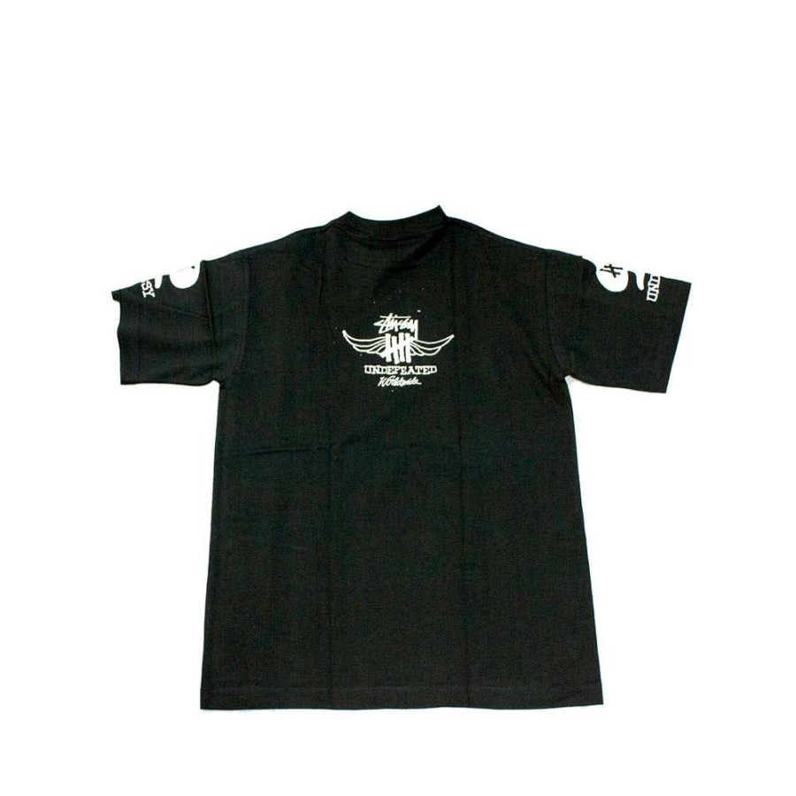 Heritage * | Stussy X Undefeated Worldwide T-Shirt Black Limited Edition Discount