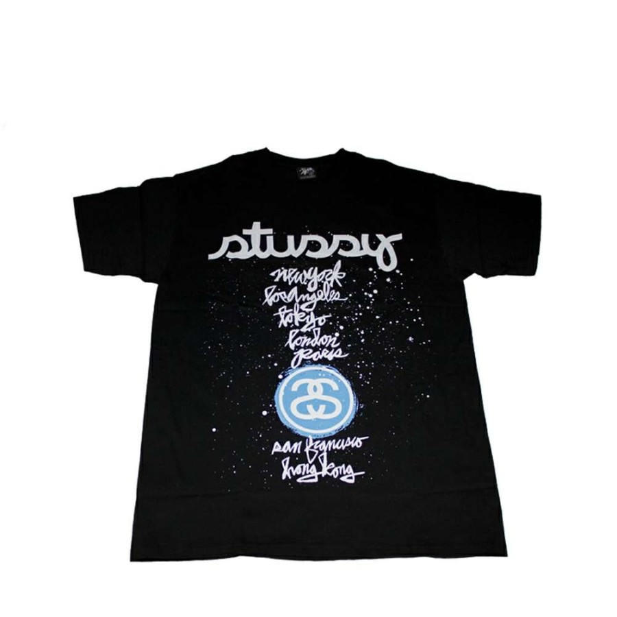 Heritage * | Stussy Black Tee World Tour 2006 Micheal Leon Limited Edition Discount