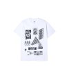 T-Shirts & Polo * | Pavement Licker X Obey Top Hat Classic T-Shirt White 165263014M Sale