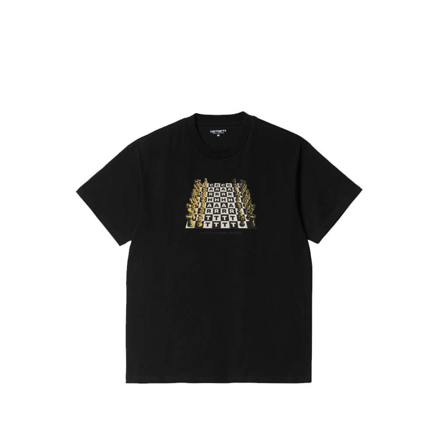 T-Shirts & Polo * | Carhartt Wip S/S Chessboard T-Shirt Black I030197-20 Promotion