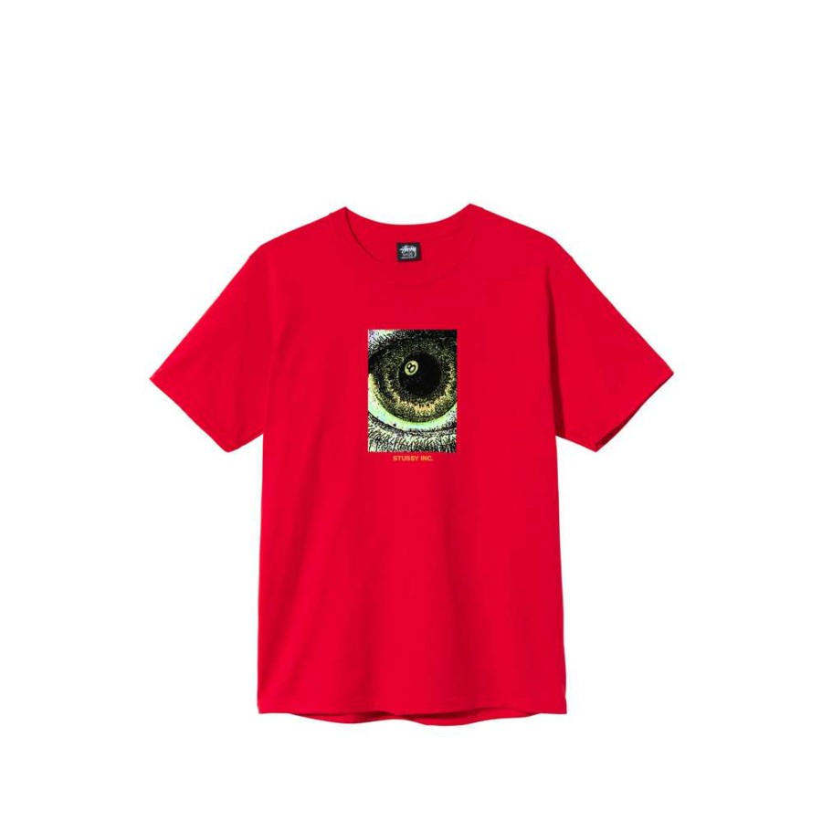 T-Shirts & Polo * | Stussy Acid Eye Tee Red 1904647 Sale