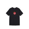 T-Shirts & Polo * | Stussy Apple Tee Black 3903516 Discount