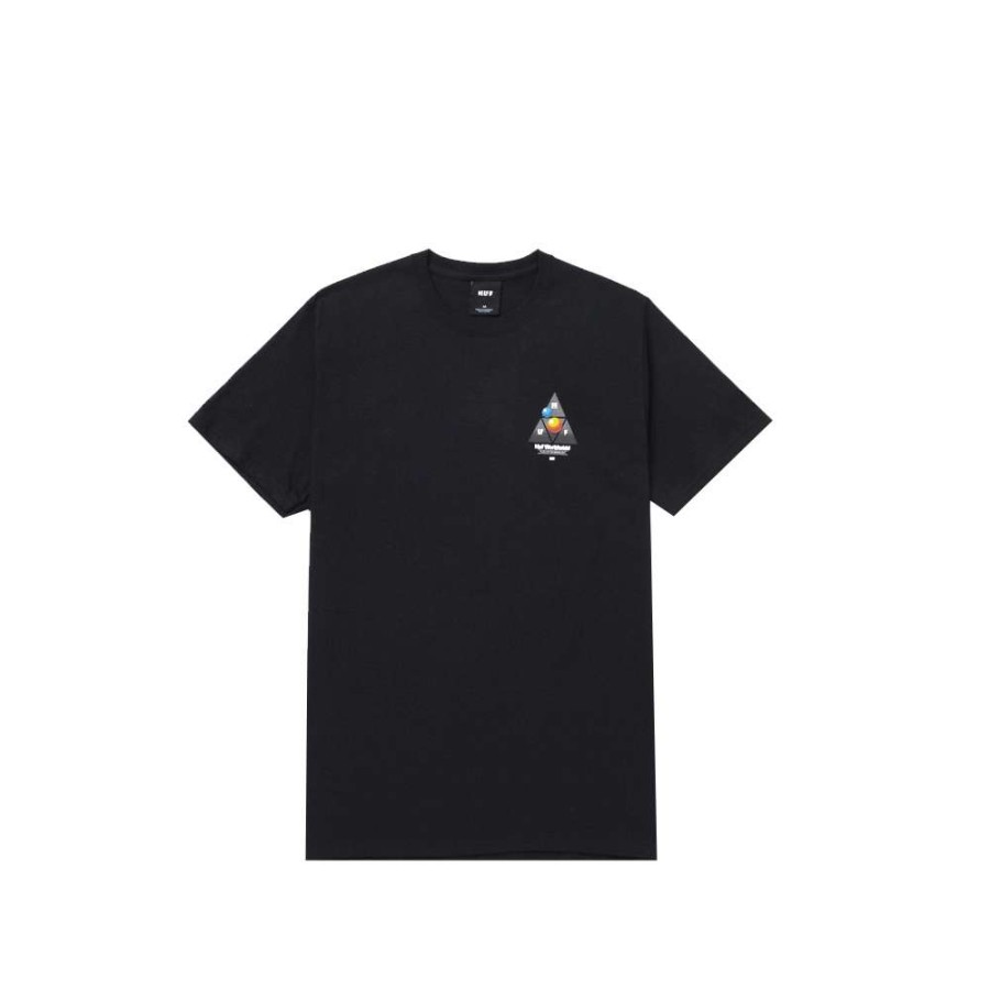 T-Shirts & Polo * | Huf Video Format Tt T-Shirt Black Ts01518 Discount