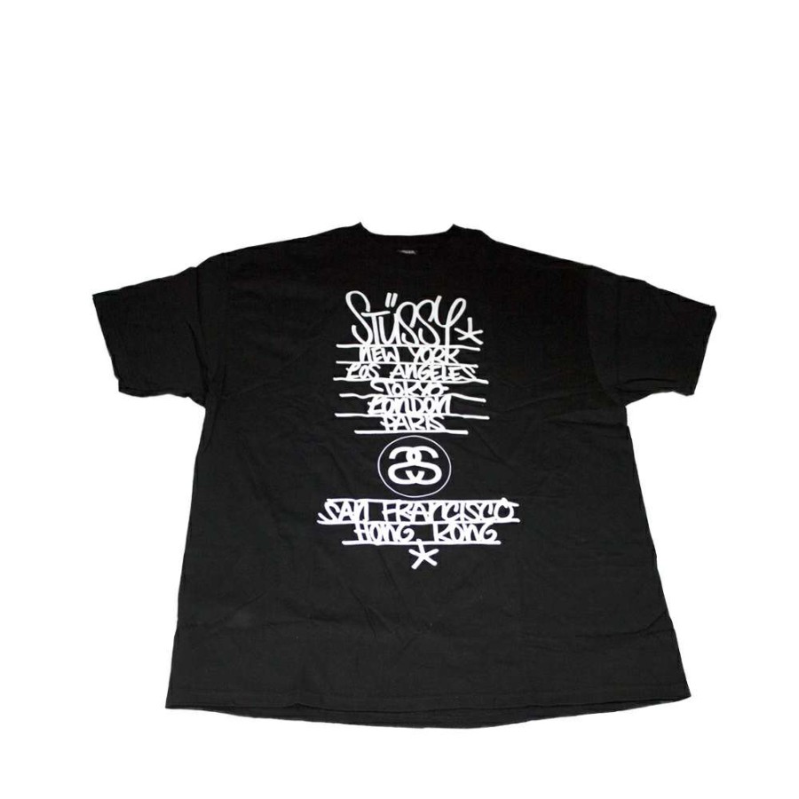 Heritage * | Stussy Black Tee World Tour 2006 Flying Fortress Fasc1901243 Limited Edition Sale