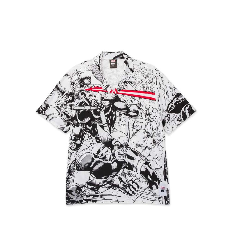 T-Shirts & Polo * | Huf X-Men Resort Shirt White Bu00172 Promotion