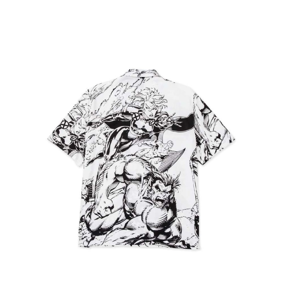 T-Shirts & Polo * | Huf X-Men Resort Shirt White Bu00172 Promotion