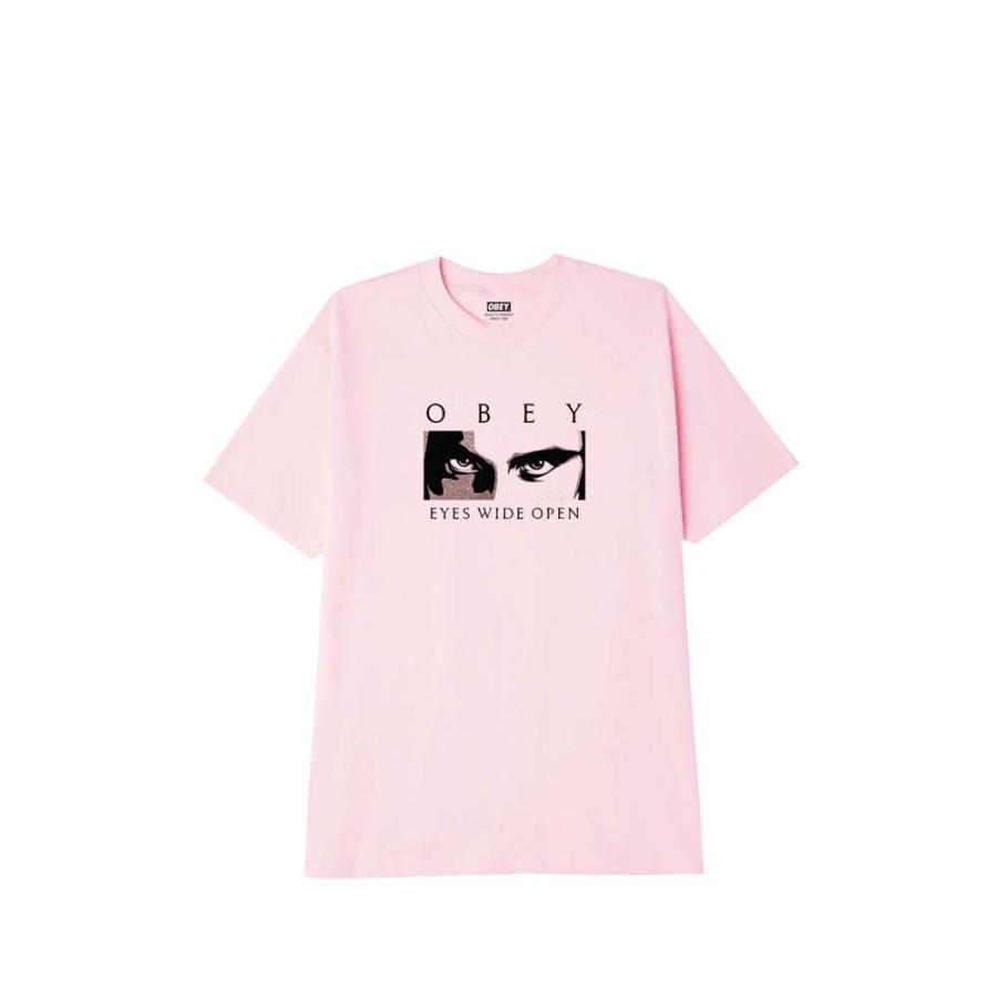 T-Shirts & Polo * | Obey Eyes Wide Open Classic T-Shirt Pink 165262972 Promotion