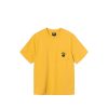 T-Shirts & Polo * | Stussy 8 Ball Pocket Crew Mustard 1140236 Sale