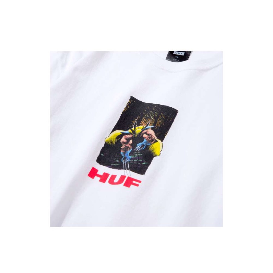 T-Shirts & Polo * | Huf Wolverine S/S T-Shirt White Ts01895 Sale