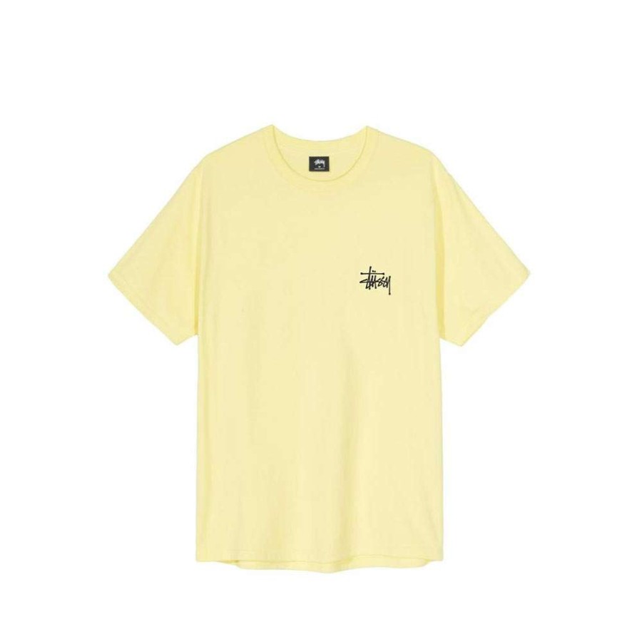 T-Shirts & Polo * | Stussy Basic Tee Yellow/Black 1904500 Sale